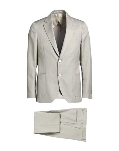 Lardini Man Suit Beige Size 44 Linen, Cotton