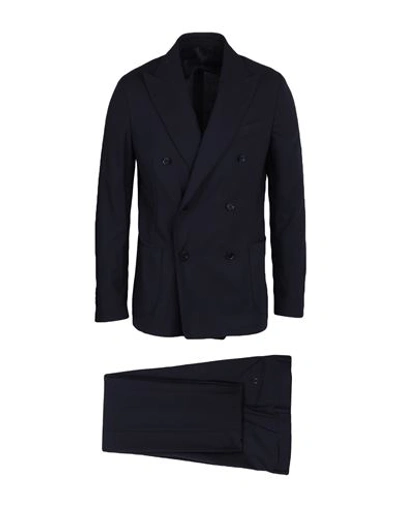 Lardini Man Suit Midnight Blue Size 42 Polyester, Wool, Elastane
