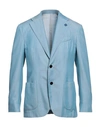 Lardini Man Blazer Light Blue Size 44 Tencel, Wool