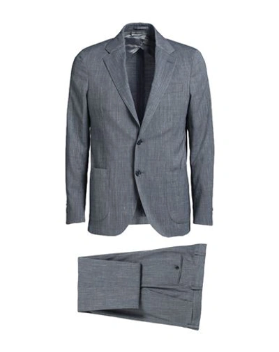 Lardini Man Suit Grey Size 46 Recycled Polyester, Wool, Linen, Elastane
