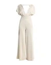 Circus Hotel Woman Jumpsuit Gold Size 4 Viscose, Polyester