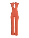 Angela Mele Milano Woman Jumpsuit Orange Size M Viscose, Polyester, Elastane