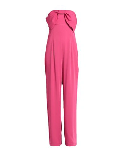 Vicolo Woman Jumpsuit Magenta Size S Polyester, Elastane