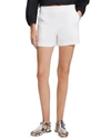 Theory Pleat-detailed Shorts In White
