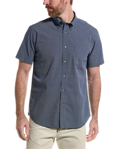 Brooks Brothers Poplin Regular Fit Woven Shirt In Blue
