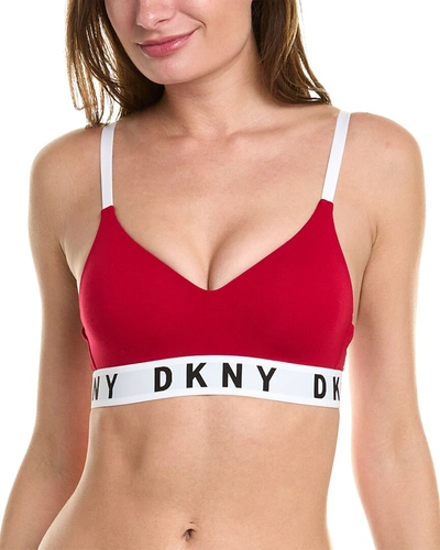 Dkny Wirefree Push-up Bra In Red