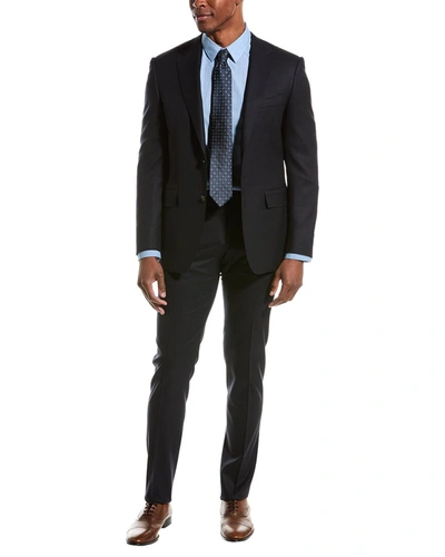Canali 2pc Wool-blend Suit In Blue