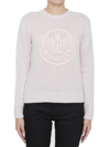 MONCLER MONCLER LOGO EMBROIDERED KNIT SWEATER