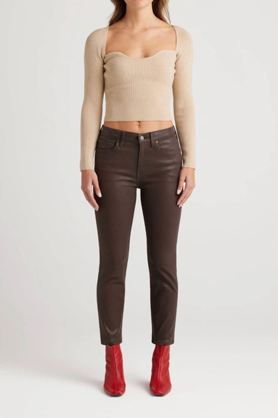 Edwin Women's Bree Coated Pants In Coffee In Brown