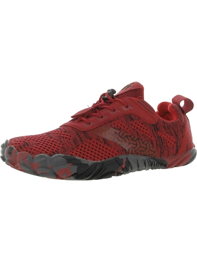 Sports Mens Performance Workout Running Shoes In Red