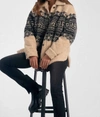 Elan Jones Sherpa Coat In Multi In Multi