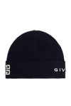 GIVENCHY GIVENCHY LOGO EMBROIDERED RIBBED BEANIE