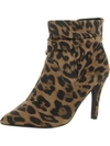 Fergalicious By Fergie Shae Womens Faux Leather Pointed Toe Booties In Multi