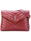 Saint Laurent Medium Loulou Chain Bag In Red