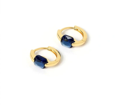 Arms Of Eve Cherrie Gold Earrings In Blue