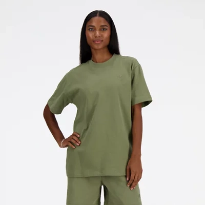 New Balance Women's Athletics Jersey T-shirt In Green