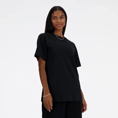 New Balance Women's Athletics Jersey T-shirt In Black