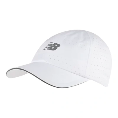 New Balance Unisex 6 Panel Pro Run Hat In White