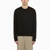 Ami Alexandre Mattiussi Ami De Coeur Fleece Sweatshirt In Black
