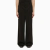 Ami Alexandre Mattiussi Black Elasticized Waist Trousers In Black