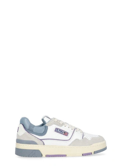 Autry Clc Leather Sneakers In Denim