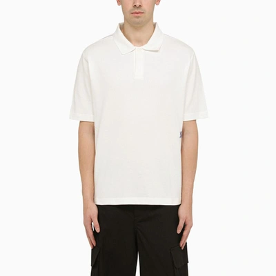 Burberry Polo Shirt With Logo In White