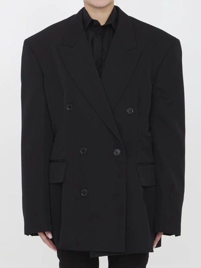 Balenciaga Women`s Cinched Jacket In Black