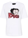 DSQUARED2 DSQUARED2 BETTY BOOP COTTON T-SHIRT