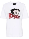 Dsquared2 Betty Boop Cotton T-shirt In White