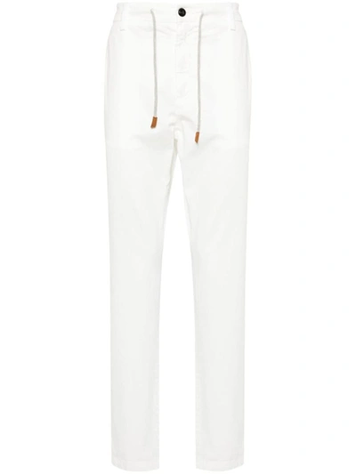 ELEVENTY ELEVENTY TROUSERS WHITE