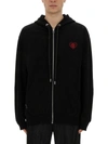 Family First Zip Sweatshirt. In Black