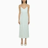 Ivy & Oak Ivy Oak Noel Light Aqua Satin Dress In Blue