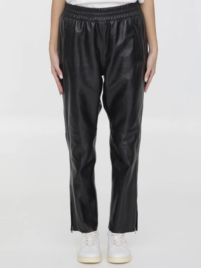 GOLDEN GOOSE LEATHER PANTS
