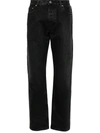Off-white Regular Jeans With Tapered Cut In Blue