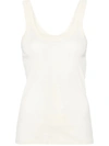 Lemaire Nahtloses Geripptes Tanktop In Yellow & Orange