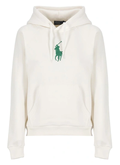 Ralph Lauren Sweater With Pony In Ivory
