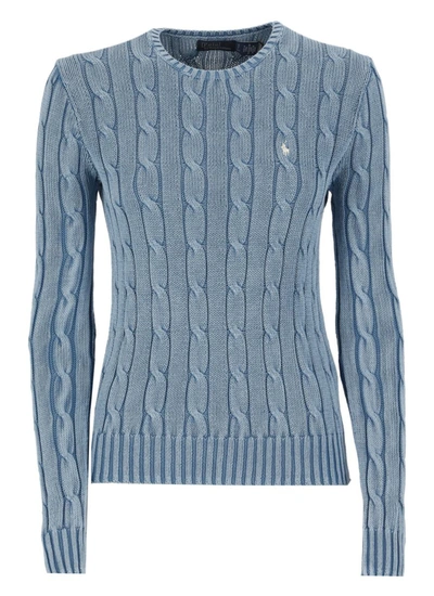 Ralph Lauren Cotton Sweater In Blue