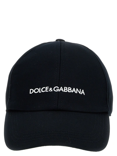 Dolce & Gabbana Logo Embroidery Cap Hats Blue