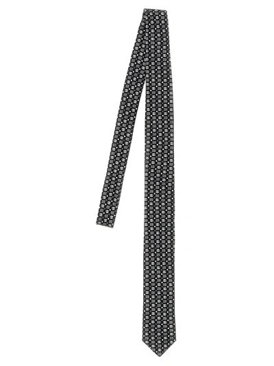 Dolce & Gabbana Logo Tie In White/black