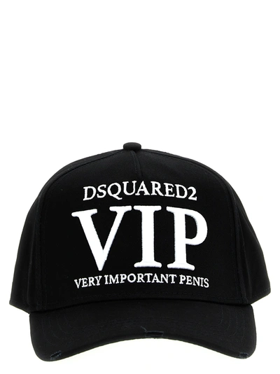 Dsquared2 Vip Embroidered Baseball Cap In White