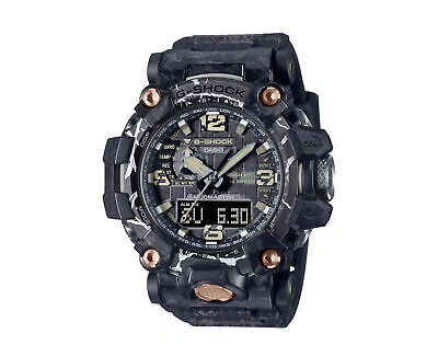 Pre-owned G-shock Casio  Master Of Mudmaster A/d Resin Black Watch Gwg2000cr-1a
