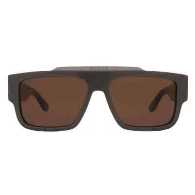 Pre-owned Gucci Brown Browline Men's Sunglasses Gg1460s 003 56 Gg1460s 003 56