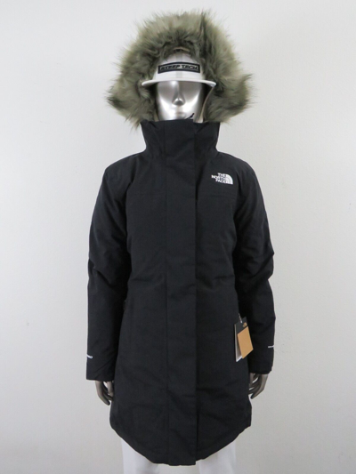 Pre-owned The North Face Womens  Arctic Parka Down Warm Winter Jacket - Black / Blonde In Tnf Black / Tnf White Logo / Blonde Fur
