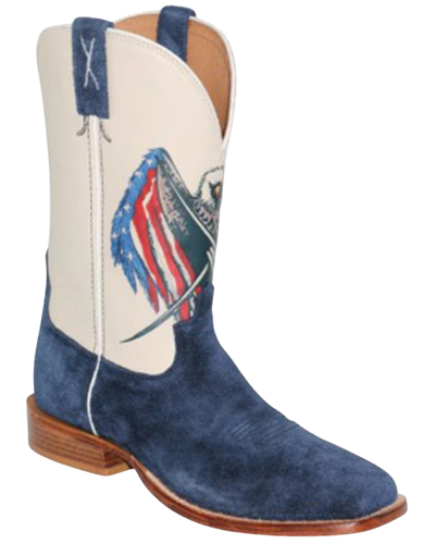 Pre-owned Twisted X Men's Tech X&trade; Western Boot - Broad Square Toe - Mxtl005 In Multicolor