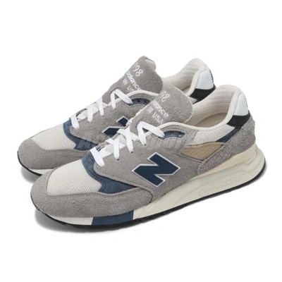 Pre-owned New Balance Balance 998 Nb Made In Usa Grey Navy Men Casual Shoes Sneakers U998ta-d In Gray