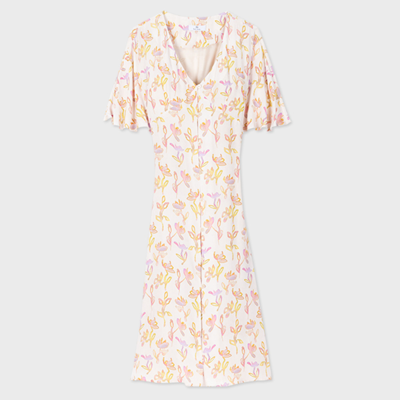 Paul Smith Womens Dress In Ecru