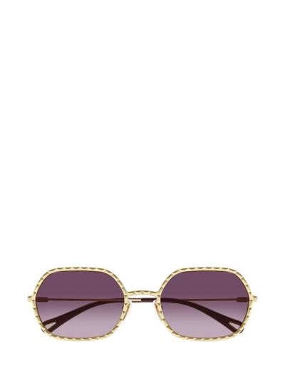 Chloé Eyewear Rectangular Frame Sunglasses In Multi