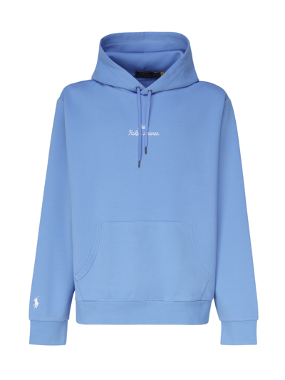 Polo Ralph Lauren Sweatshirt With Embroidery In Light Blue