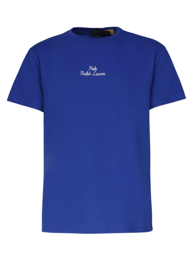 Polo Ralph Lauren T-shirt With Embroidery In Blue
