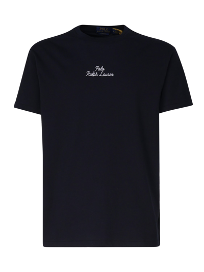 Polo Ralph Lauren T-shirt With Embroidery In Black